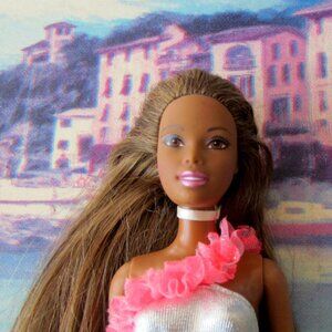 BARBIE in SWIMSUIT & LINGERIE; BLACK ETHNIC AFRICAN AMERICAN DOLL w BEND LEGS